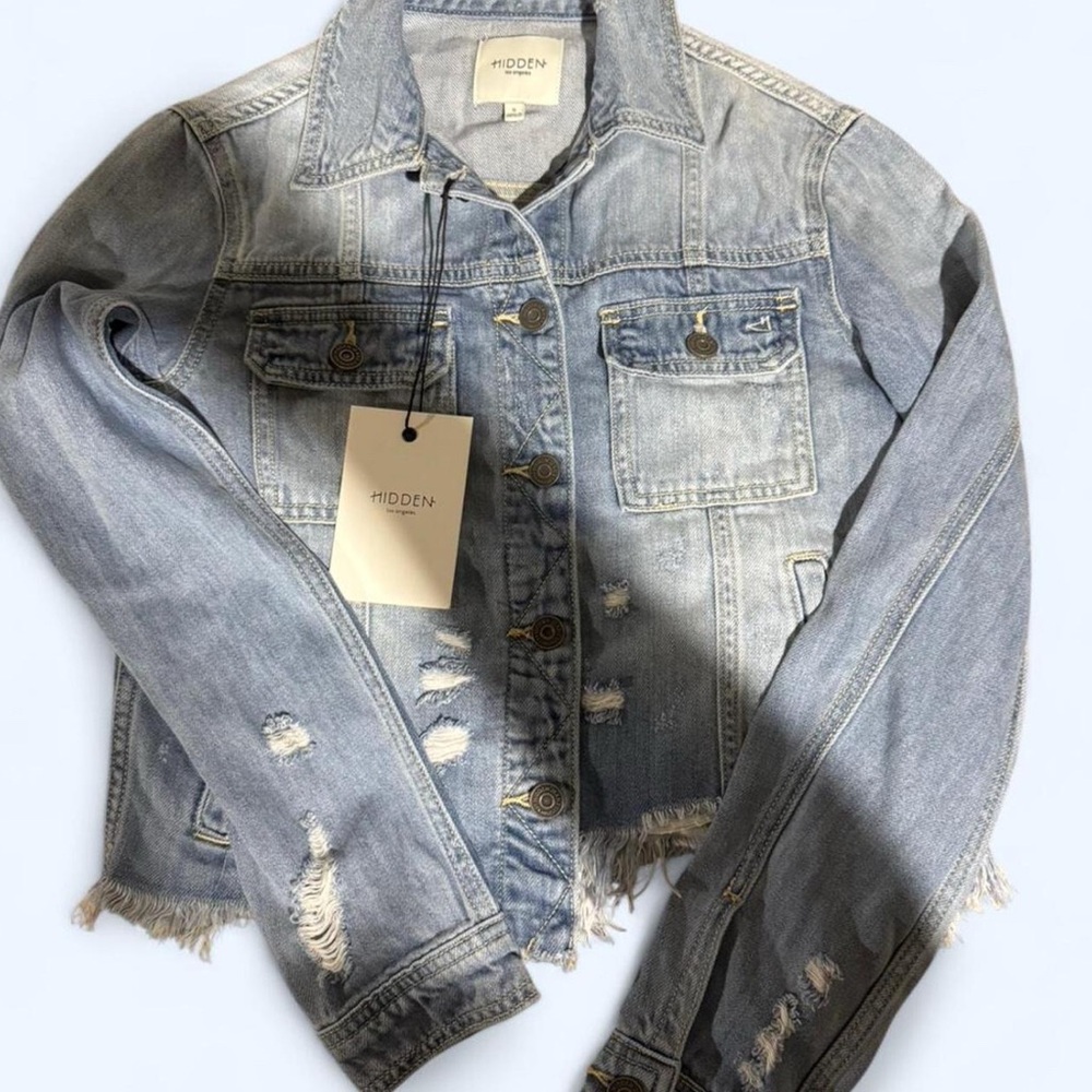 Hidden - Distressed Denim Jacket
